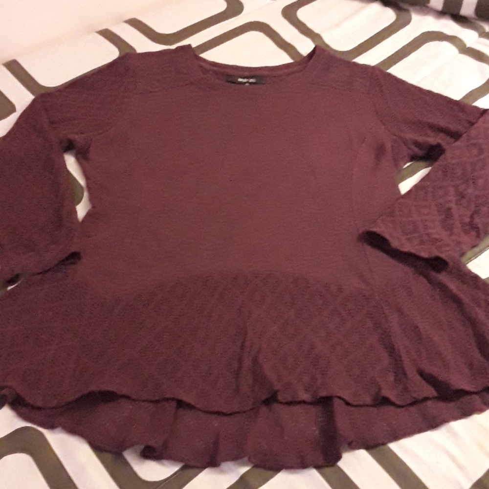 Style & Co. Women's Knit Design Peplum style Top